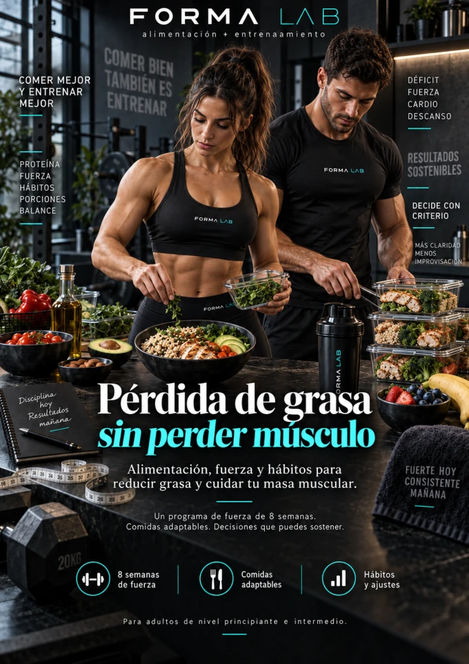 Portada de Pérdida de grasa sin perder músculo